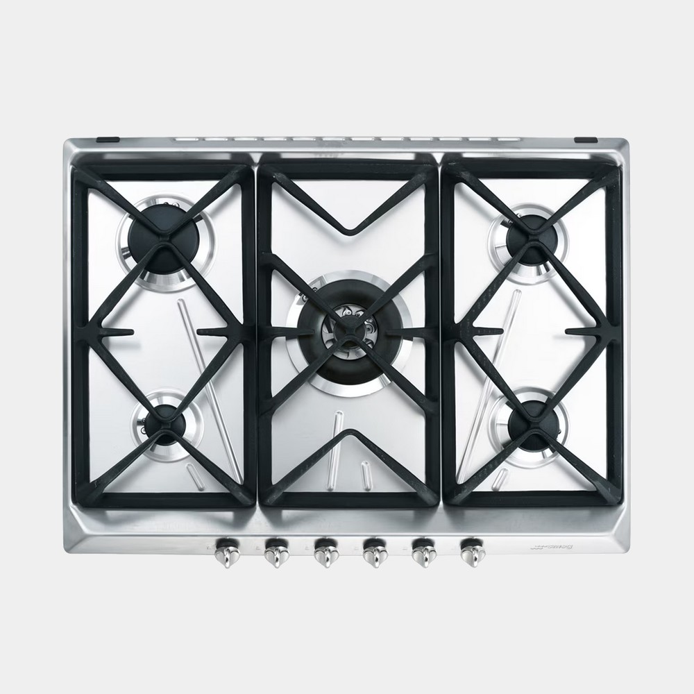 Smeg Srv576gh5 placa gas inox 5 fuegos 70cm
