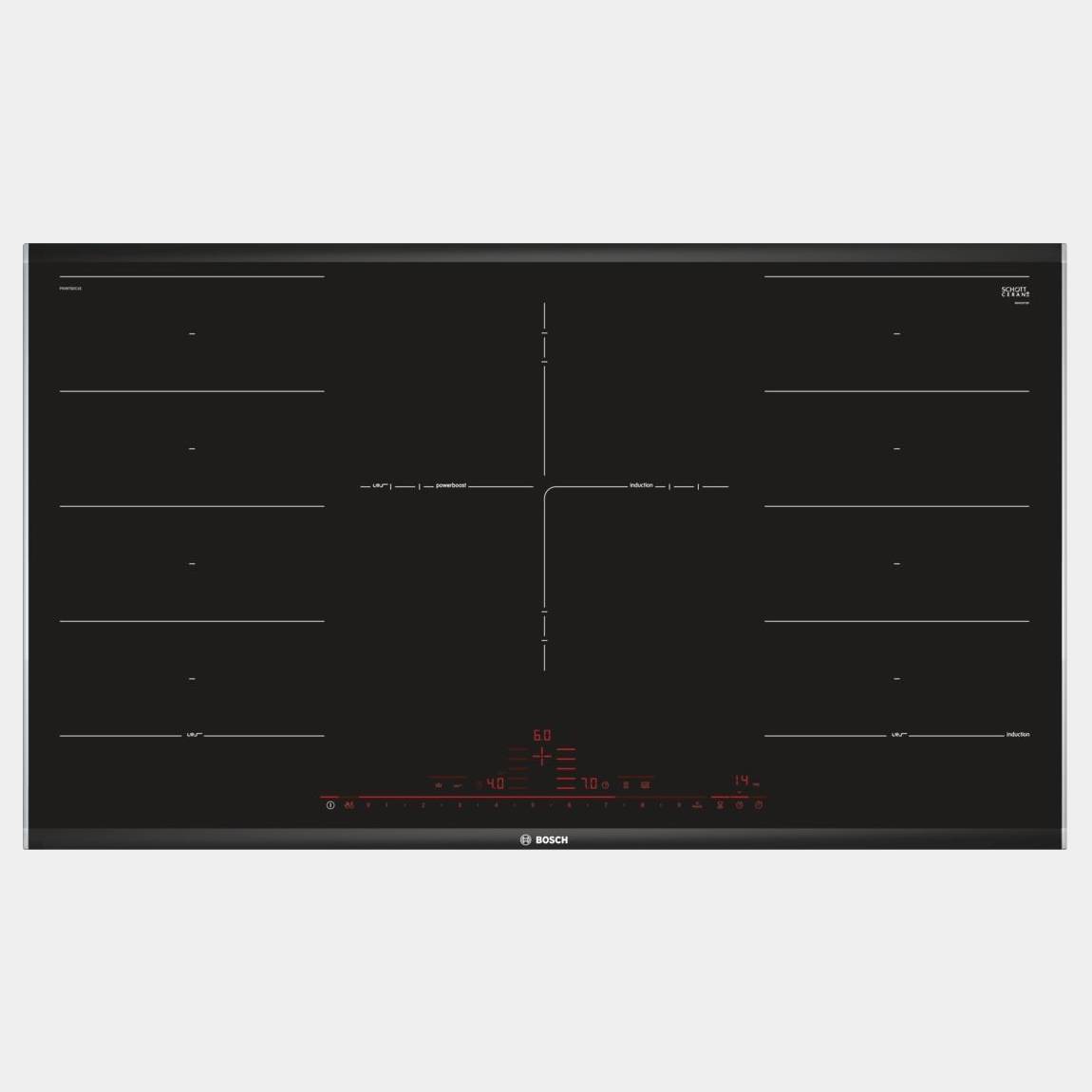 Bosch Pxv975dc1e placa de induccion de 3 fuegos