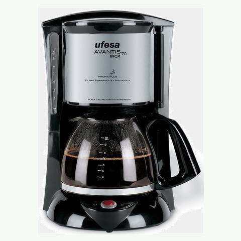 Cafetera Ufesa Cg-7232 12t Goteo Negra-inox