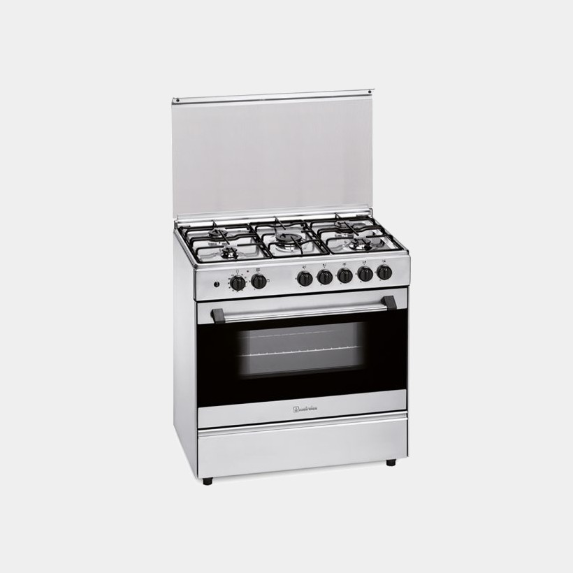 Meireles G801x cocina de gas butano inox 80x53 5 fuegos