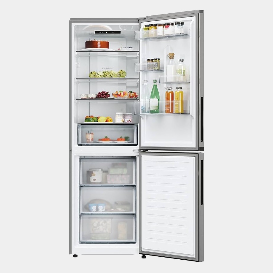 Candy Cncq2t618ex frigorifico combi inox 185x60 no frost E