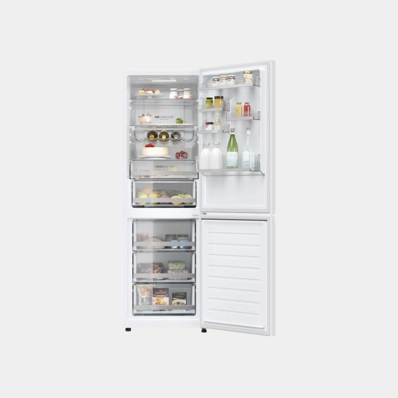 Haier Hdw3618dnpw frigorifico combi blanco 185x60 no frost D