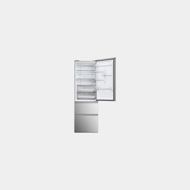 Haier Htw5618cnmg frigorifico combi Inox 185x60 3d Nf C