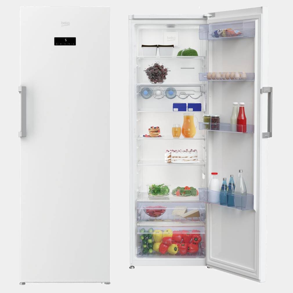 Frigorifico de 1 puerta Beko RSNE445e33w 185x60  Nf