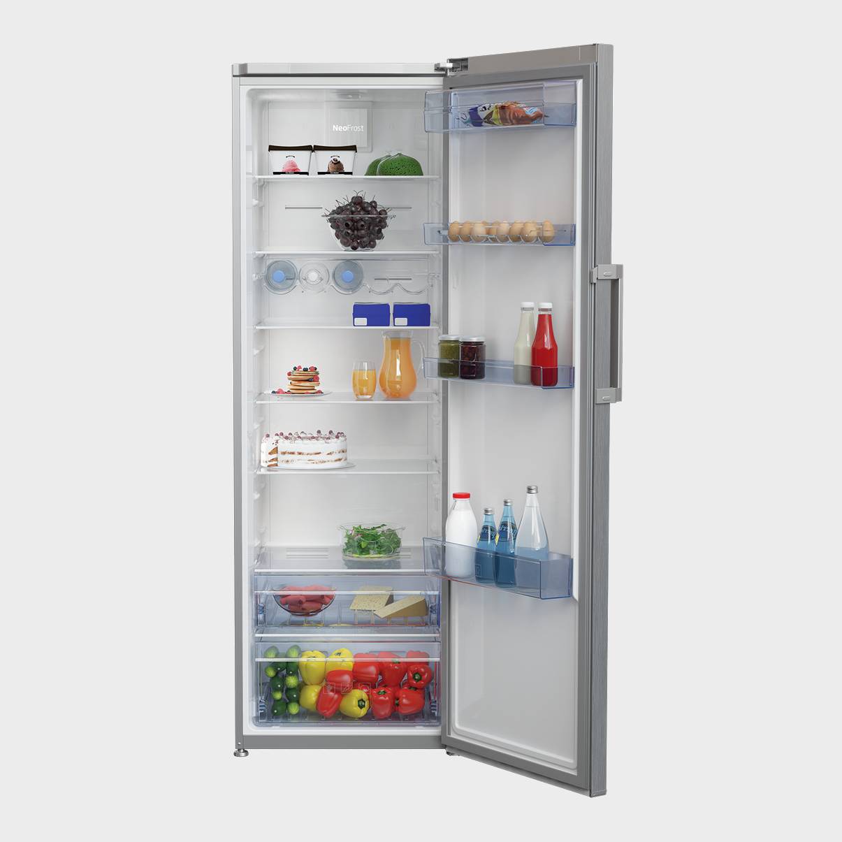 Beko Rsne445e33x inox frigorifico 185x60 1 puerta