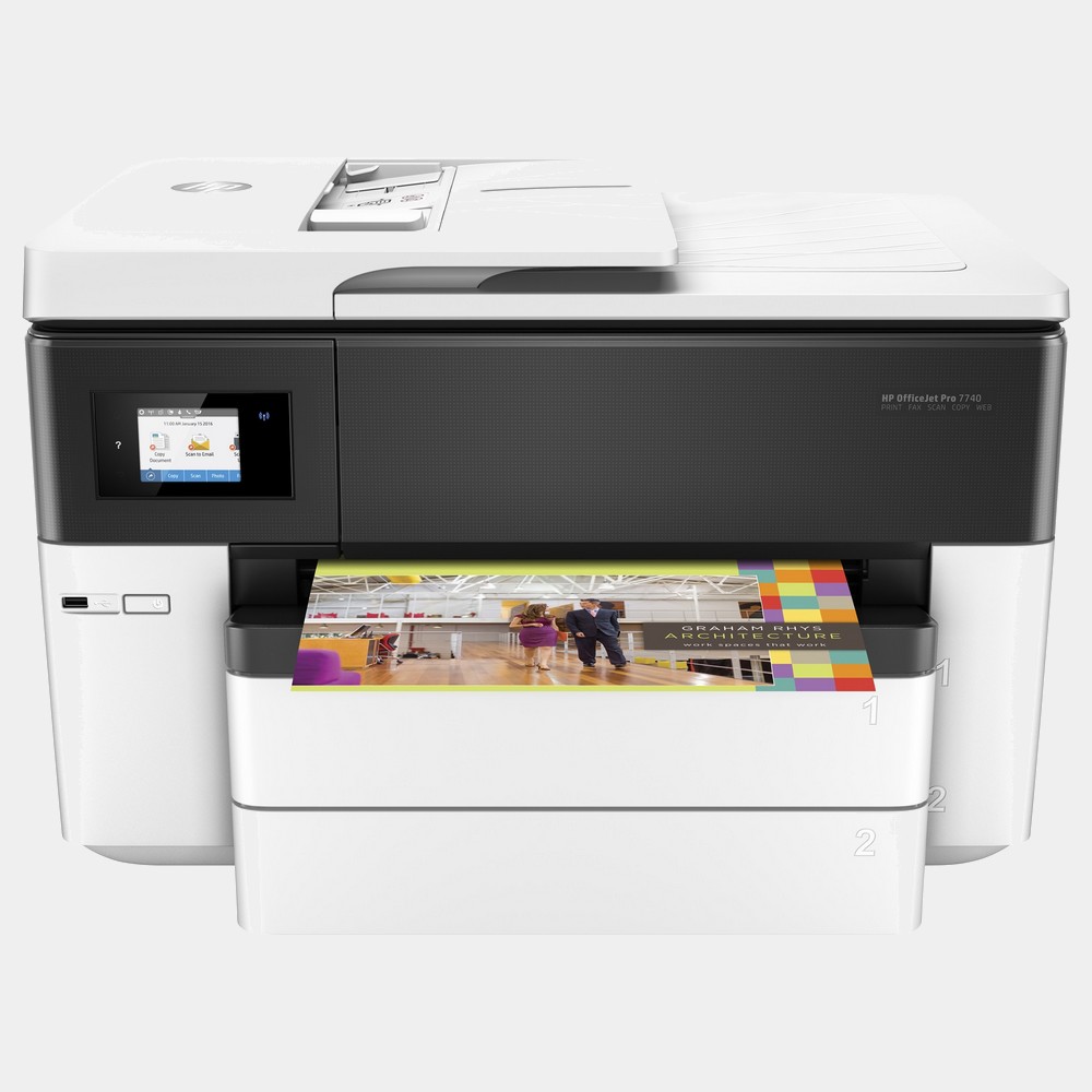 HP Inyeccion Color Officejet Pro 7740 Aio -  Fax -  A3 -