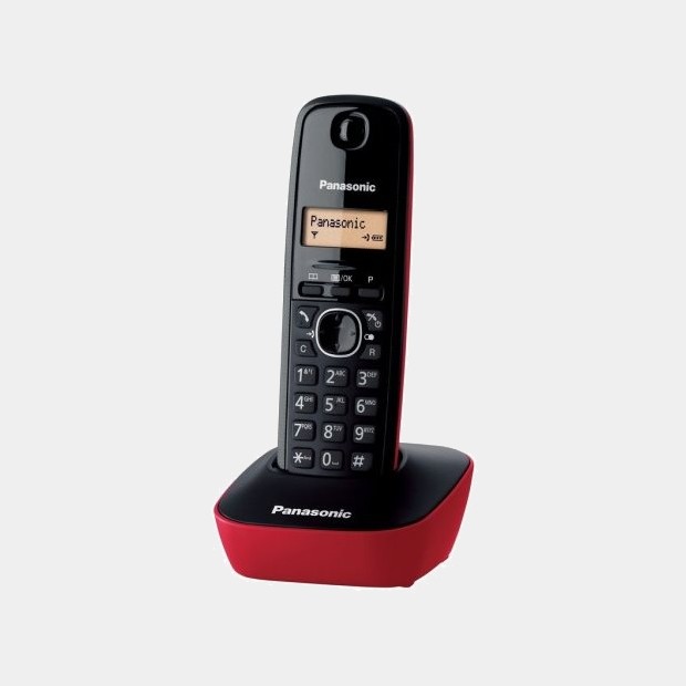Panasonic Kxtg1612spr telefono dect Rojo Duo