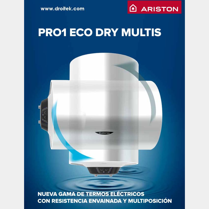 Ariston Pro1 Eco Dry  Multis de 80 litros termo electrico