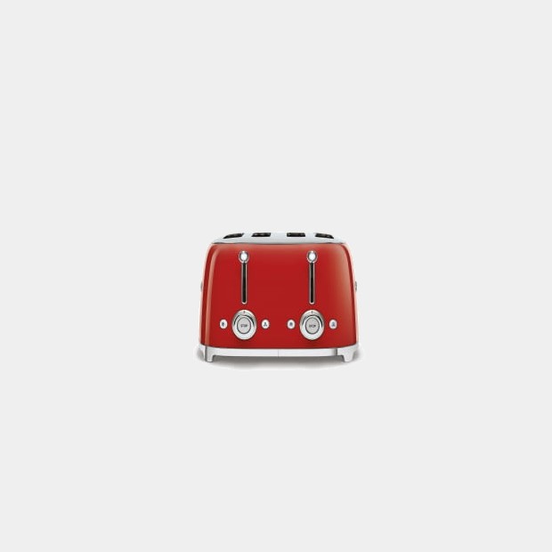 Smeg Tsf03rdeu tostador de 2000w Rojo